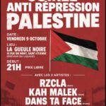 CONCERTS ANTI-RÉPRESSION PALESTINE